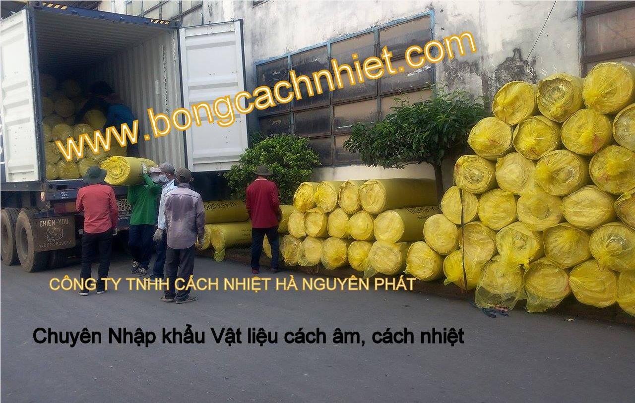 BÔNG  THỦY TINH TRÁNG BẠC TỶ TRỌNG 24KG, 32, 48KG/M3