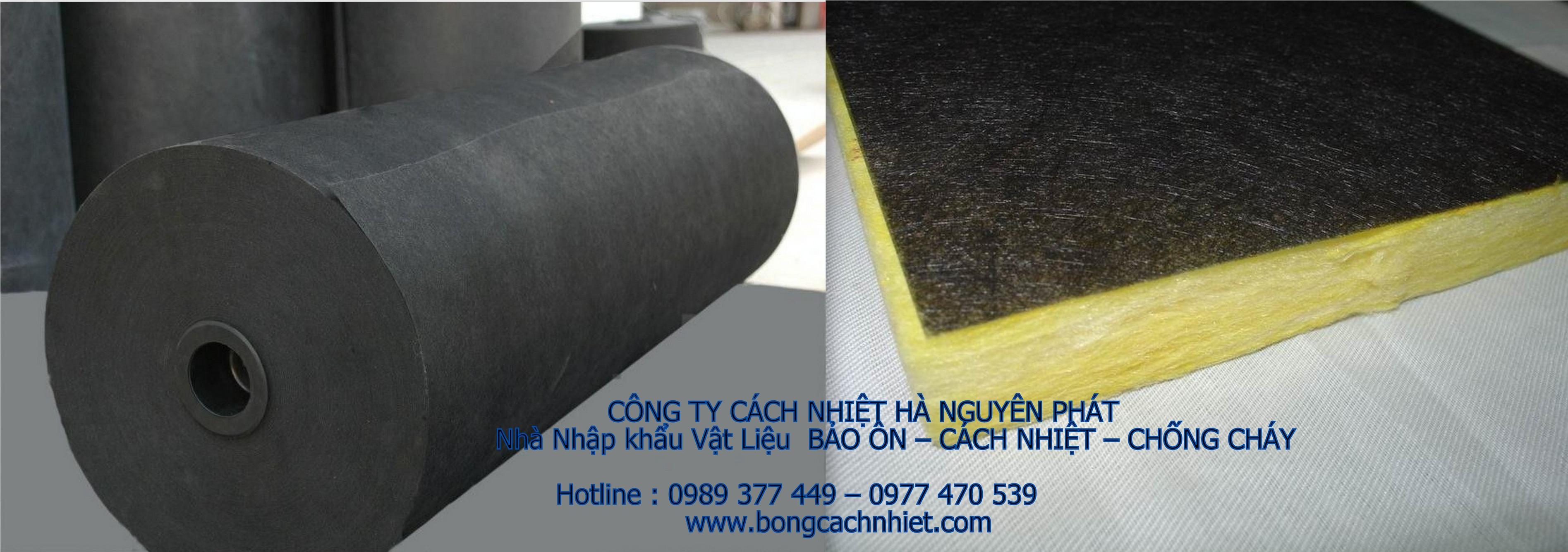 BÔNG THỦY TINH DẠNG TẤM PHỦ VẢI BLACK TISSUE