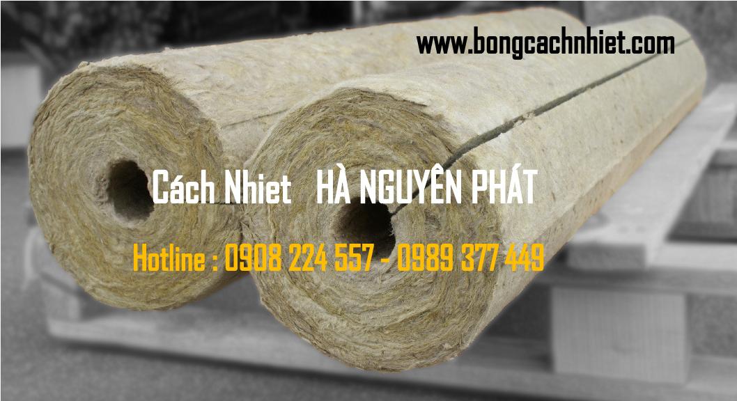 ỐNG BẢO ÔN SỢI KHOÁNG ROCKWOOL TỶ TRỌNG 120KG/M3