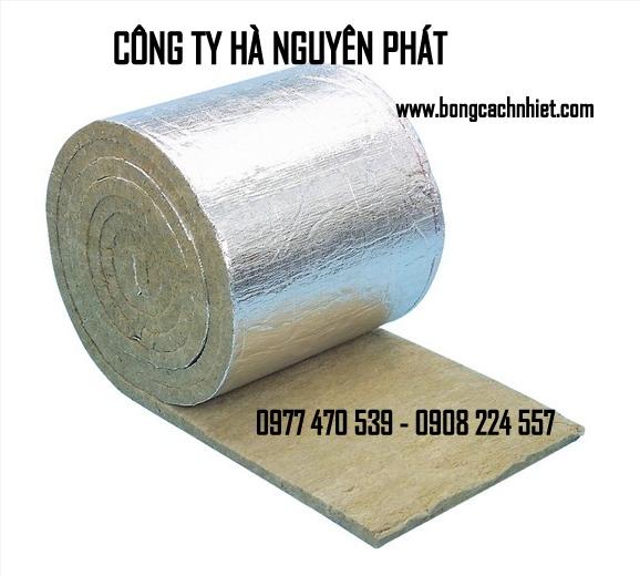 BÔNG KHOÁNG ROCKWOOL DẠNG CUỘN CÓ BẠC