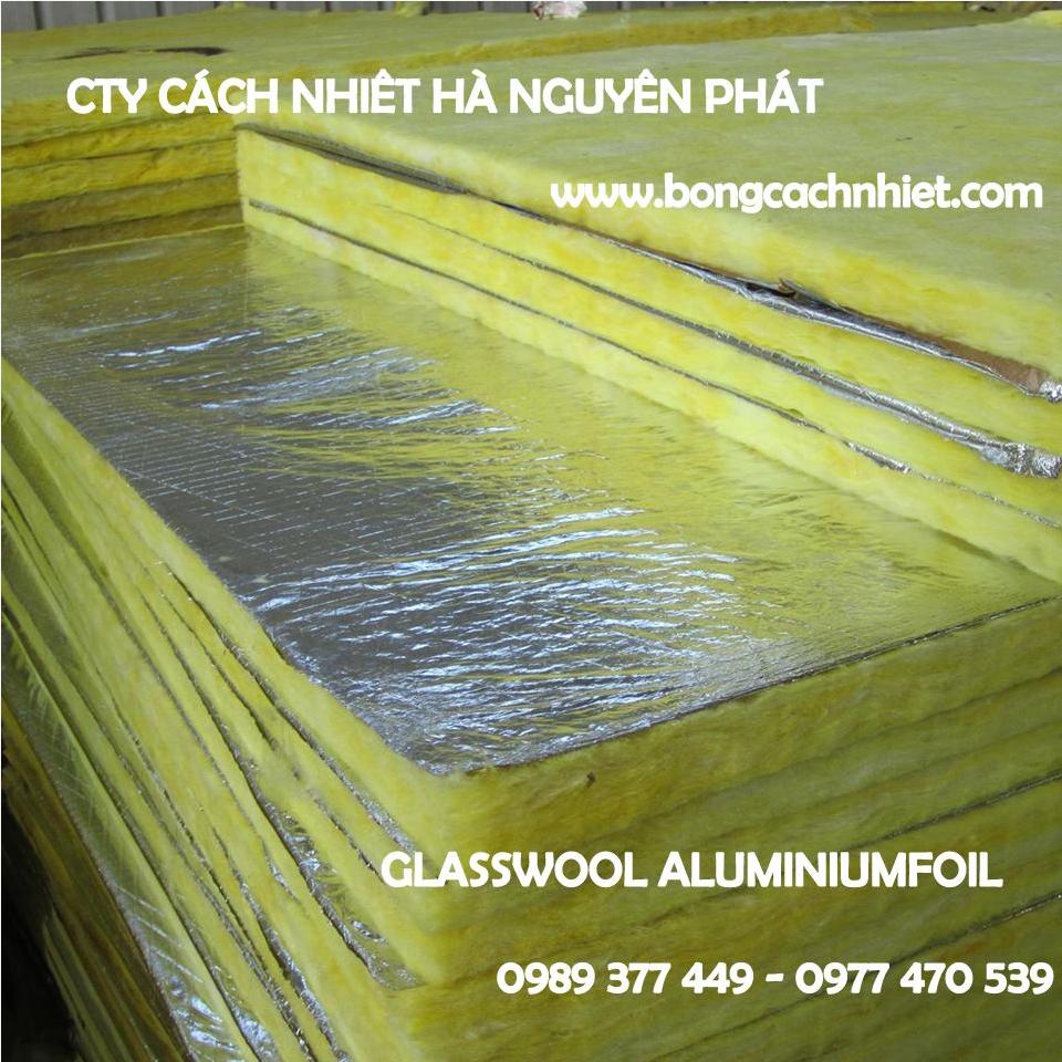 GLASSWOOL  BOARD  - BÔNG THỦY TINH DẠNG TẤM CÓ BẠC