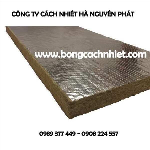 ROCKWOOL TẤM CÓ BẠC ( BÔNG KHOÁNG CÓ BẠC)