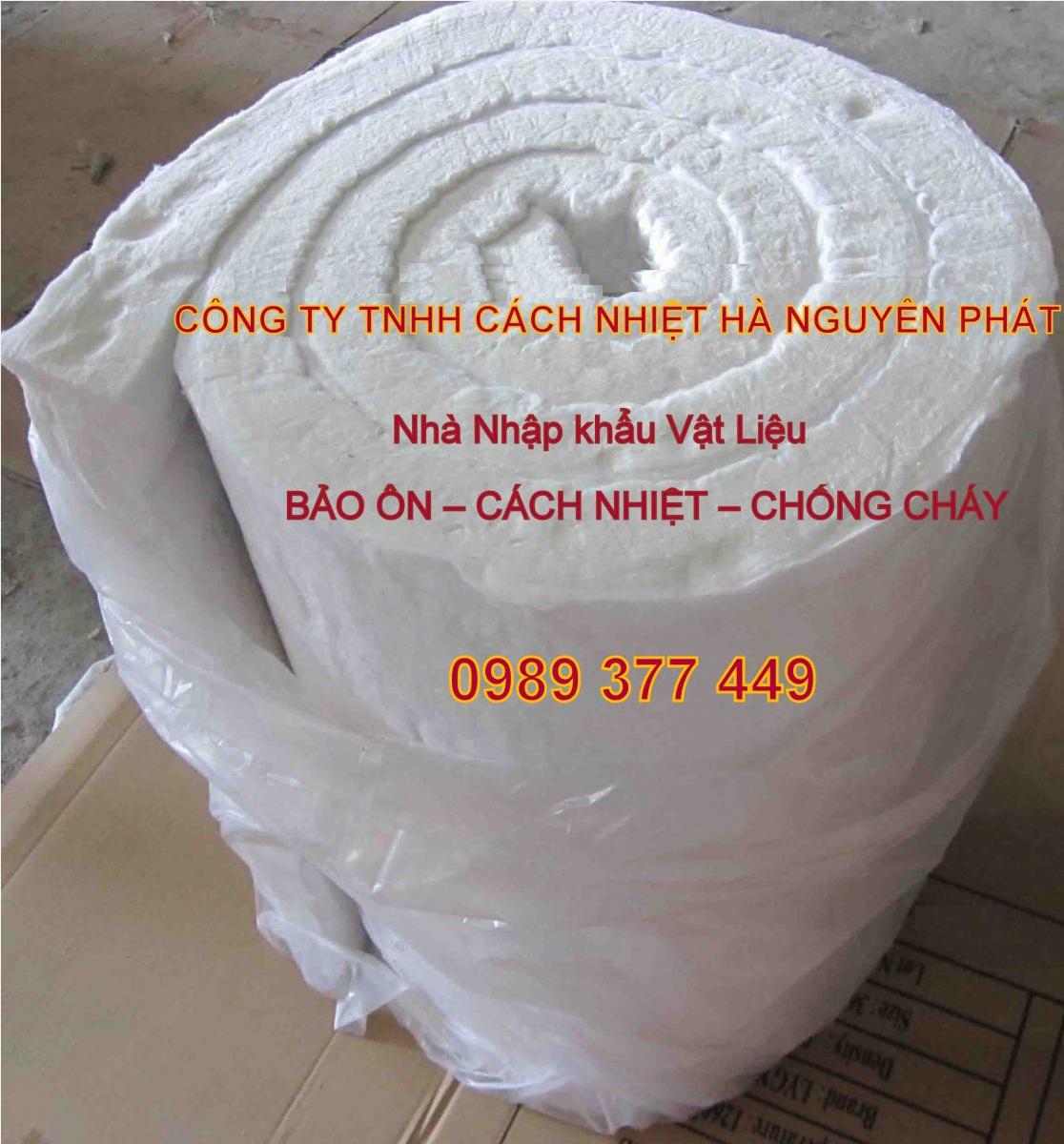 BÔNG CERAMIC DẠNG CUỘN TỶ TRỌNG 128KG/M3