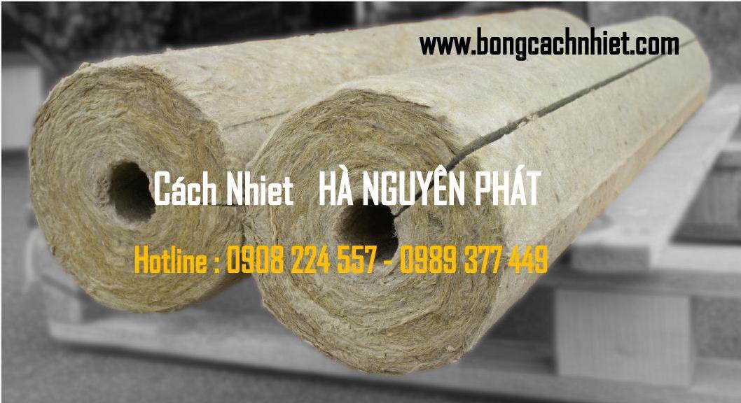 ROCKWOOL ỐNG DÀY 50MM TỶ TRỌNG 120KG/M3