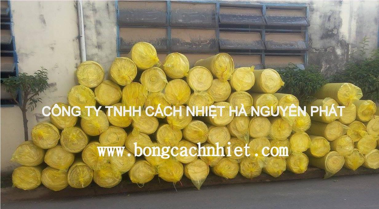 BÔNG THỦY TINH 16KG/M3 - 50MM CÓ BẠC