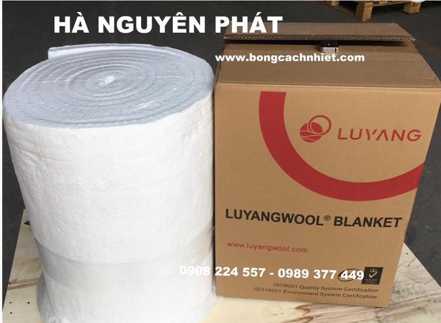  CERAMIC FIBER BLANKET Model LUYANG BLANKET 128kg/m3 T50 x W610 x L3600mm 1260 độ C