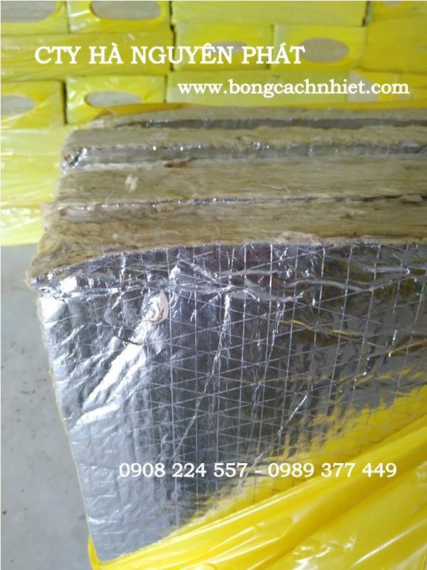 BÔNG KHOÁNG ( ROCKWOOL ) DÁN BẠC 