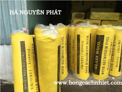 BÔNG THỦY TINH MỘT MẶT BẠC 12KG/M3