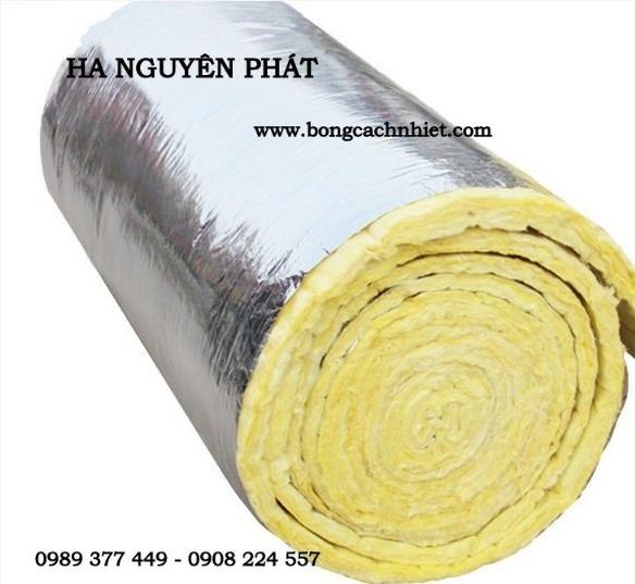 BÔNG THỦY TINH DÀY 25MM TỶ TRỌNG 32KG/M3